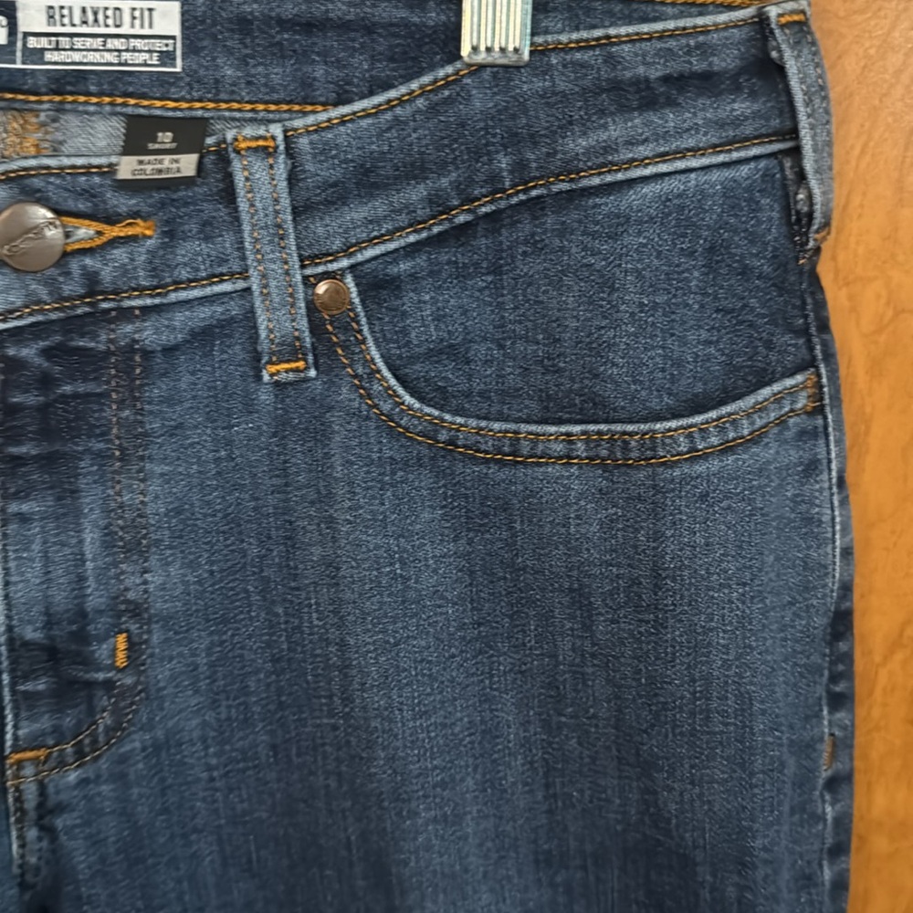 Carhartt Rugged Flex Relaxed Fit Women’s Blue Jeans size 10 Short - Picture 4 of 16